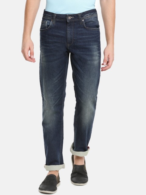 

Celio Men Blue Straight Fit Mid-Rise Clean Look Stretchable Jeans