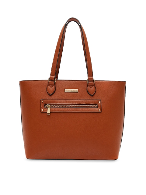 

GIORDANO Brown Solid Handheld Bag