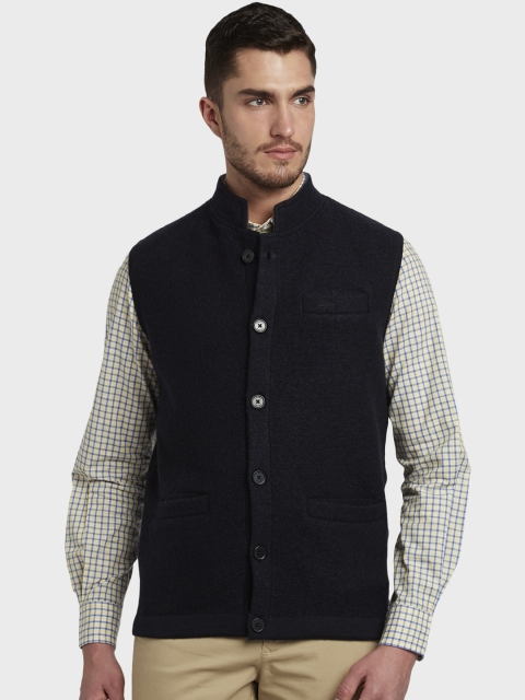 

ColorPlus Men Black Solid Jacket
