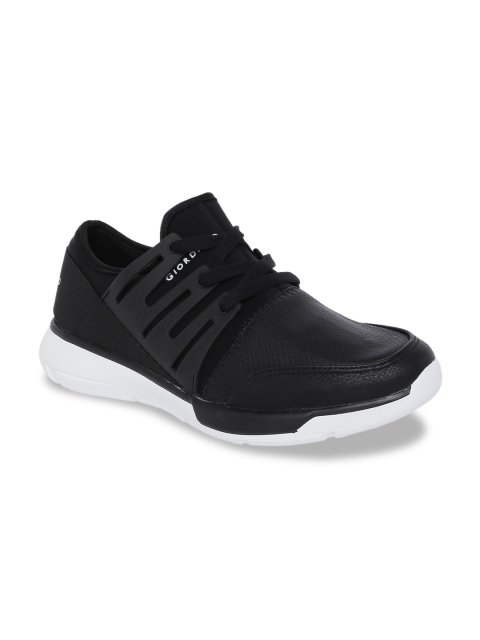 

GIORDANO Men Black Synthetic Running Shoes