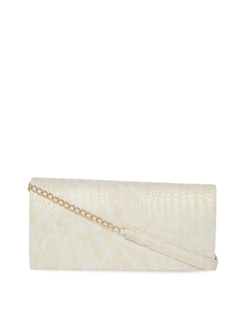 

Tarusa Women White Textured Clutch