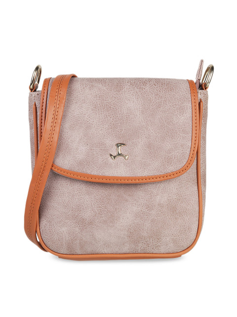 

Mochi Beige Solid Sling Bag