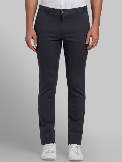 

Parx Men Grey Tapered Fit Solid Regular Trousers