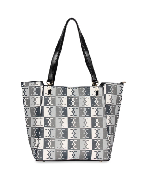 

ESBEDA Black & Grey Checked Shoulder Bag
