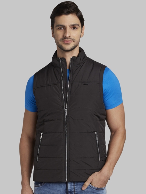 

Parx Men Black Solid Padded Jacket