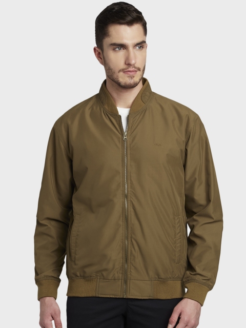 

ColorPlus Men Khaki Solid Bomber Jacket