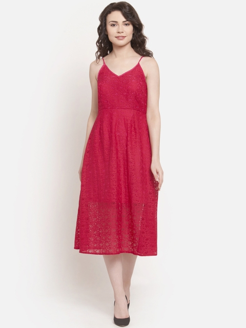 

Martini Women Pink Fit and Flare Dress