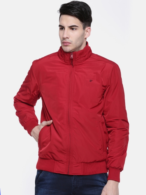 

t-base Men Red Solid Lightweight Jacket