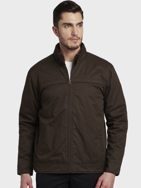 

ColorPlus Men Brown Solid Padded Jacket