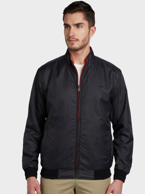 

ColorPlus Men Black Solid Jacket