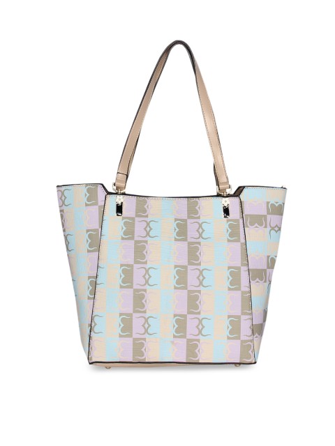

ESBEDA Women Beige & Purple Printed Shoulder Bag