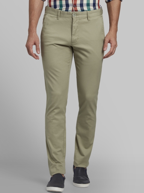 

Parx Men Green Tapered Fit Solid Regular Trousers