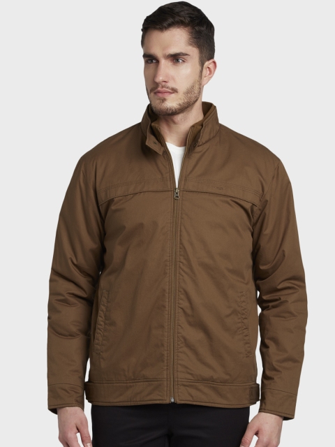 

ColorPlus Men Brown Solid Padded Jacket