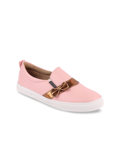 

FAUSTO Women Pink Lightweight Slip-On Sneakers