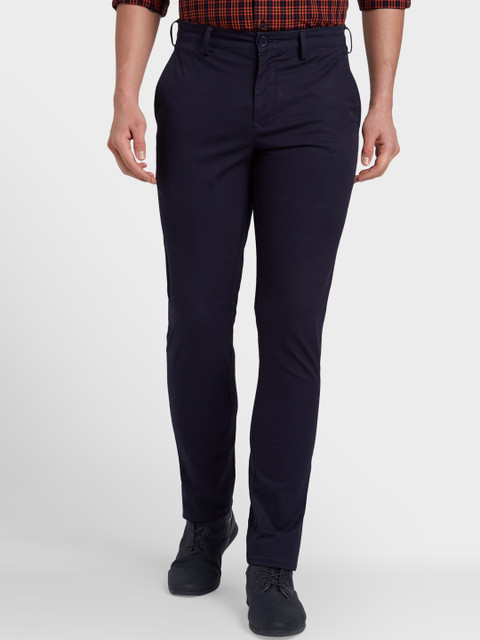 

ColorPlus Men Navy Blue Regular Fit Solid Formal Trousers