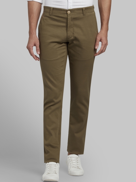 

Parx Men Khaki Tapered Fit Solid Regular Trousers