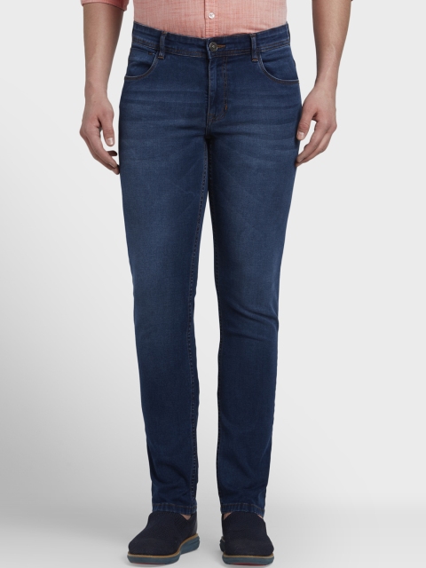 

ColorPlus Men Blue Tapered Fit Mid-Rise Clean Look Jeans
