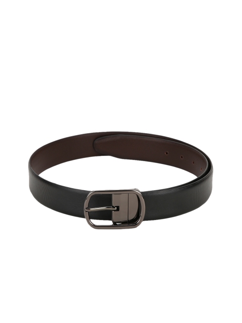 

Teakwood Leathers Men Black & Brown Leather Reversible Belt