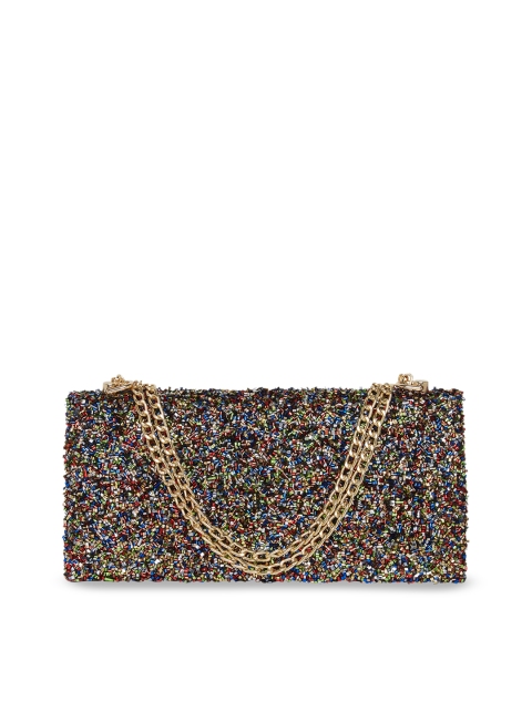 

Tarusa Multicoloured Embellished Clutch, Multi