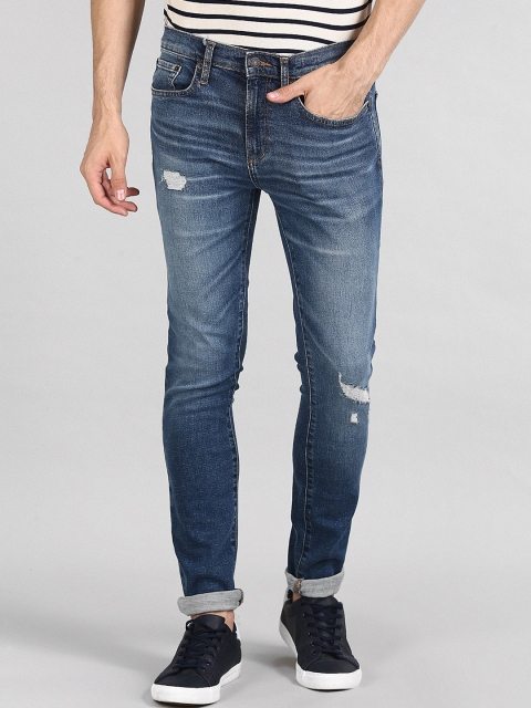 

GAP Men Blue Skinny Fit Distressed Jeans