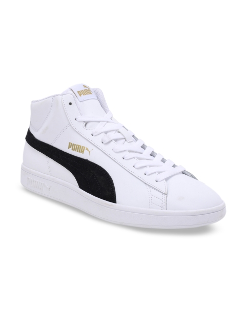

Puma Unisex White Smash v2 Mid Sneakers