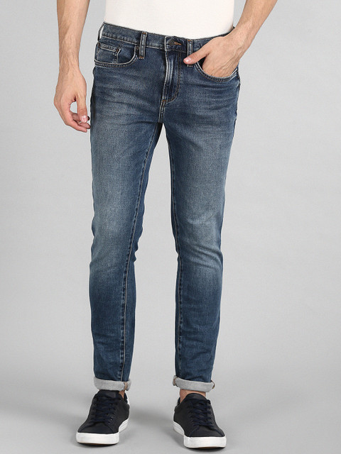 

GAP Men Blue Skinny Fit Mid-Rise Clean Look Stretchable Jeans