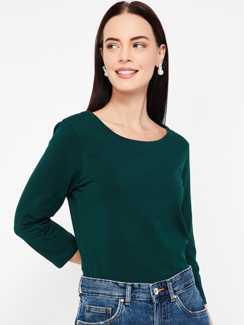 

Bossini Women Green Solid Top