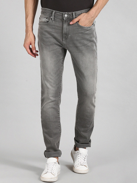 

GAP Men Grey Slim Fit Mid-Rise Clean Look Stretchable Jeans