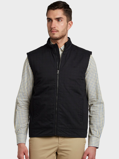 

ColorPlus Men Black Solid Jacket