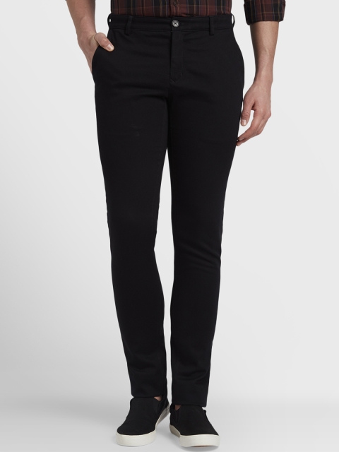 

ColorPlus Men Black Regular Fit Solid Formal Trousers