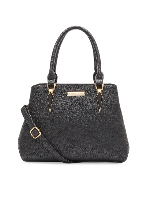 

GIORDANO Black Textured Handheld Bag