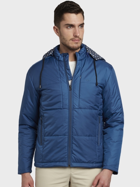 

ColorPlus Men Blue Solid Puffer Jacket