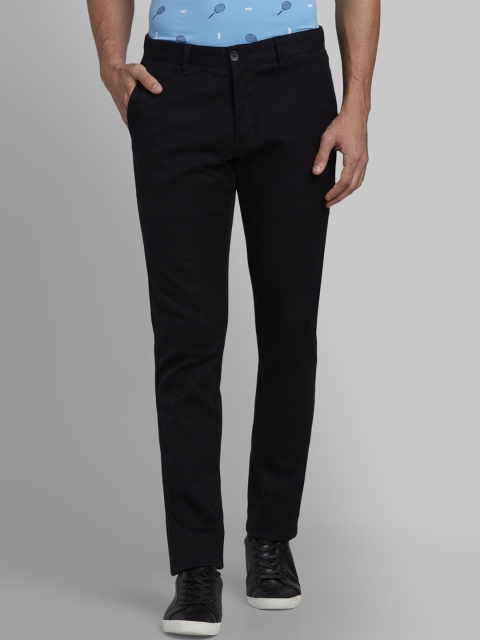 

Parx Men Black Tapered Fit Solid Regular Trousers