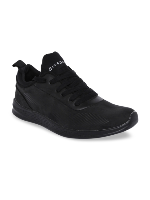 

GIORDANO Men Black Synthetic Running Shoes