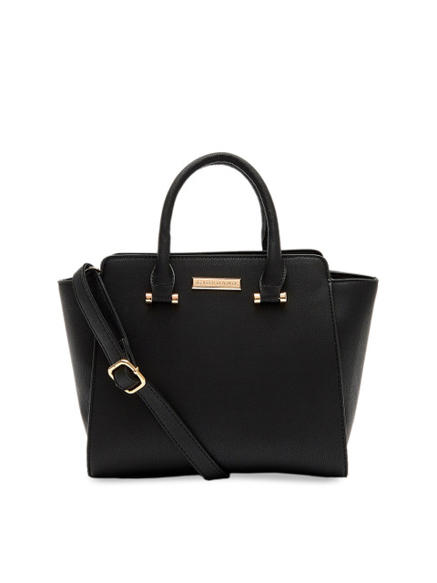 

GIORDANO Black Solid Handheld Bag
