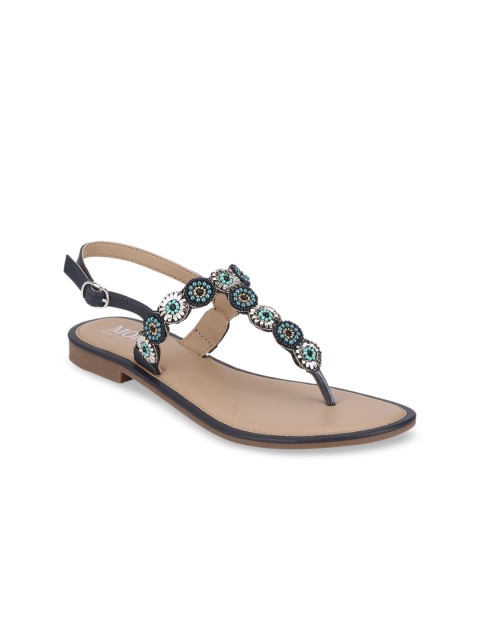 

Mode by Red Tape Women Multicoloured Solid T-Strap Flats, Multi