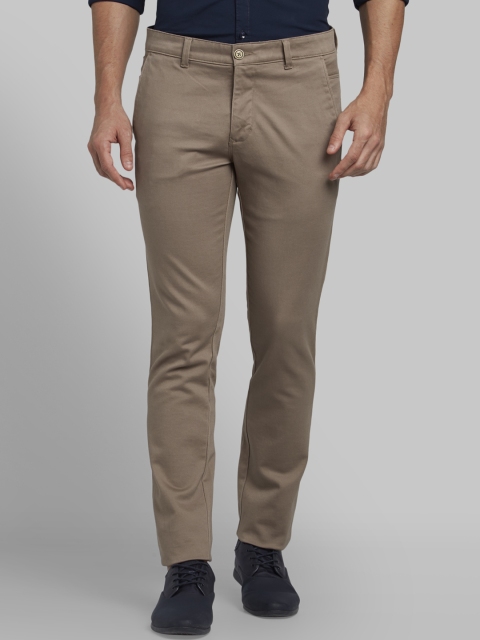 

Parx Men Brown Tapered Fit Solid Regular Trousers