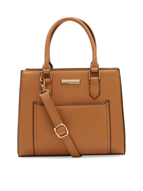

GIORDANO Brown Solid Handheld Bag