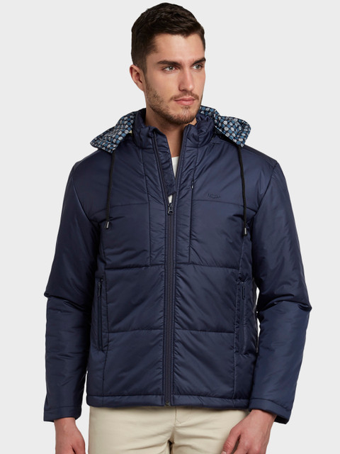 

ColorPlus Men Navy Blue Solid Jacket