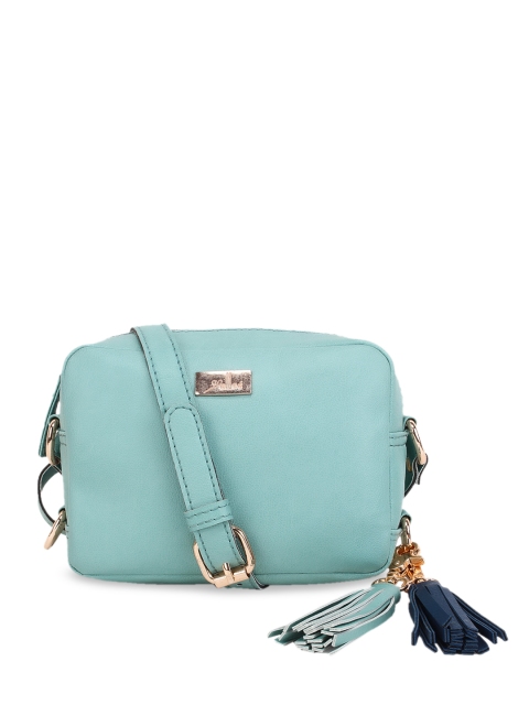

yelloe Women Turquoise Blue Solid Sling Bag