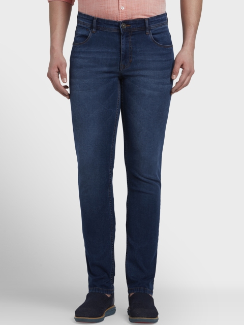 

ColorPlus Men Blue Tapered Fit Mid-Rise Clean Look Jeans