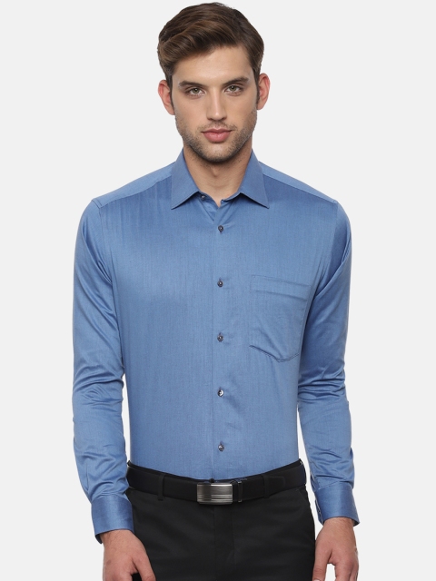 

Van Heusen Men Blue Regular Fit Solid Formal Shirt