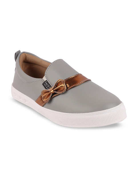 

FAUSTO Women Grey Lightweight Slip-On Sneakers