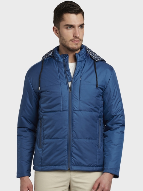 

ColorPlus Men Blue Solid Jacket