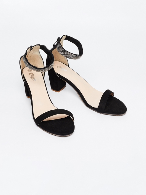 

Ginger by Lifestyle Women Black Solid Heels