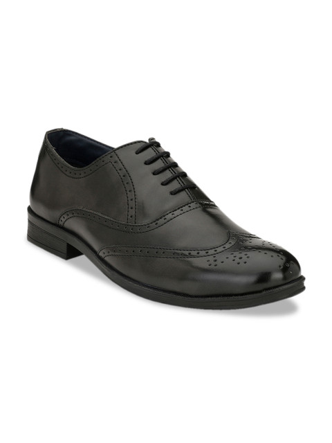 

RODOLFO DARRELL Men Black Solid Formal Brogues