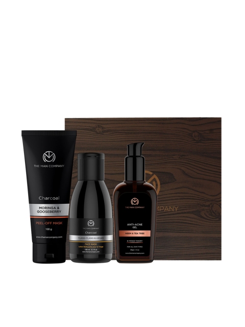

THE MAN COMPANY 3-Piece Super Cleansing Set, Black