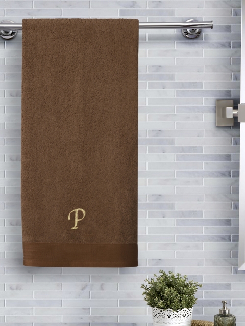 

MASPAR Unisex Brown Solid 550GSM Cotton Bath Towel