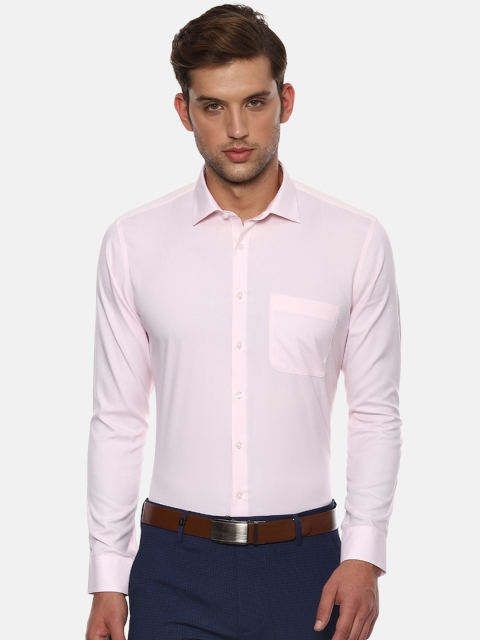 

Van Heusen Men Pink Slim Fit Solid Formal Shirt