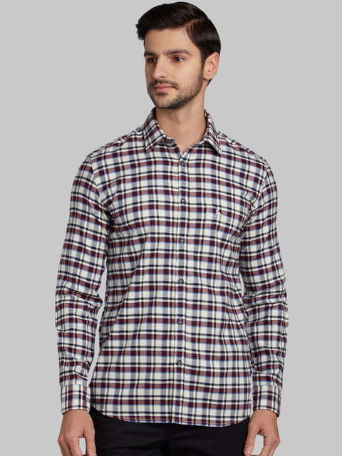 

Parx Men Multicoloured Slim Fit Checked Casual Shirt, Multi